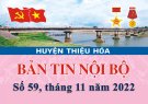 [Inforgraphics] Bản tin nội bộ huyện Thiệu Hóa tháng 11 năm 2022