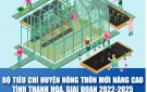 Bộ tiêu chí huyện nông thôn mới nâng cao tỉnh Thanh Hóa, giai đoạn 2022 -2025