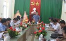 Đồng chí Nguyễn Văn Biện - Bí thư Huyện uỷ, Chủ tịch HĐND huyện kiểm tra khảo sát cụm di tích lịch sử cách mạng tại xã Thiệu Toán